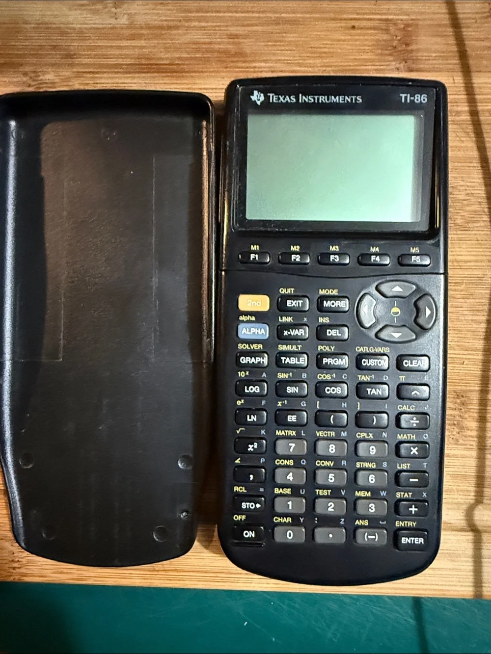 Texas Instruments TI-86 Black Graphing Calculator with Matching Cover
